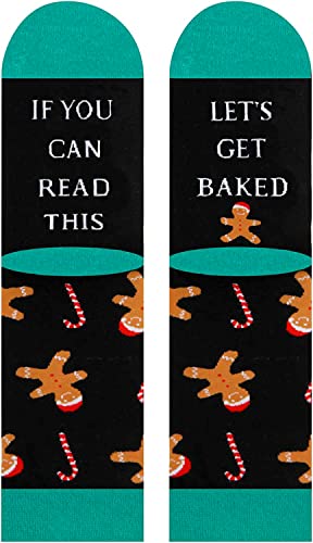 Gingerbread Gifts, Christmas Vacation Gifts, Xmas Gifts, Funny Christmas Gifts for Women, Best Secret Santa Gifts, Holiday Presents for Women, Christmas Socks, Gingerbread Socks