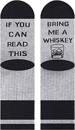 If You Can Read This Personalised Socks Whiskey Birthday Anniversary Ideas for Boyfriend