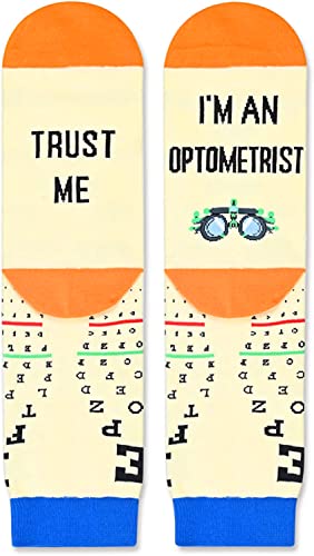 Unisex Optometry Socks, Eye Chart Socks, Eye Doctor Socks, Unique Optometry Gifts for Optometrists, Opticians Gifts, Eye Doctors Gifts, Presents for Ophthalmologists