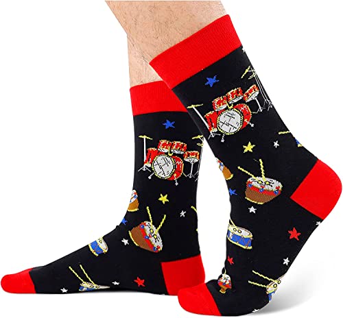 Men's Unique Cool Drum Socks Gifts for Drum Lovers
