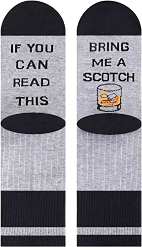 Unique Scotch Whisky Socks Ideal Gifts for Drinkers Funny Scotch Whisky Gift for Men, Scotch Whisky Lover Gift