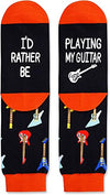 Guitar Gifts for Men Women, Funny Socks Guitar Lovers Gifts, Heavy Metal Gifts Music Gifts for Bass Guitar Players Teachers, Music Socks