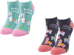 Llama Lover Gifts for Women Llama Gifts for Girl Lady Female Crazy Llama Socks 2 Pairs