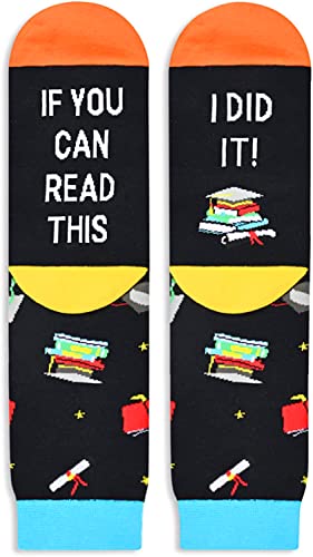 Cool Graduation Gifts for Her, Graduate Gifts for Him, College Student Gifts, Funny Socks for Women Men Teens, Fun Gifts for Students, Graduation Presents