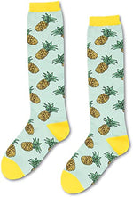 Funny Pineapple Gifts Hawaiian Gifts IVF Gifts Women Fertility Gifts, Novelty Pineapple Socks Knee High Fruit Socks