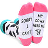 Unisex Funny Cow Socks, Cow Gifts for Women and Men, Cow Gifts Farm Animal Socks