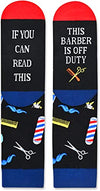 Barber Off Duty Socks, Gift For Barbers, Birthday, Retirement, Anniversary, Christmas, Gift For Him, Present for Barbers, Men Barber Socks
