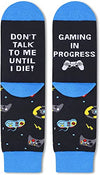 Gamer Gifts, Funny Gaming Gifts, Gaming Socks for Game Lovers,  Video Game Socks for Men, Novelty Gamer Socks, Gaming Gifts for Him