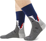 Cute Shark Gifts for Men Gifts for Husband & Corgi Enthusiasts Men's Shark Socks