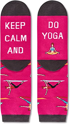 Yoga Socks for Women, Yoga Pose Socks, Yoga Gifts for Women Yoga Gifts –  Happypop