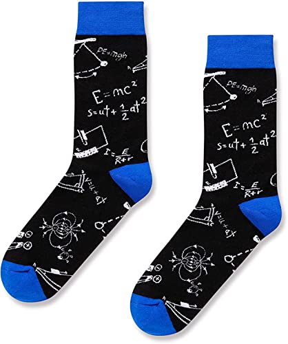 Funny Physics Socks for Men, Science Socks, Teacher Appreciation Gifts, College Student Gifts, Physicist Gifts, Scientist Gifts, Novelty Socks Gift for Physics Teacher, Teacher's Day Gifts