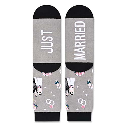 Novelty Wedding Socks for Bride and Groom, Funny Gifts for Bride and G ...