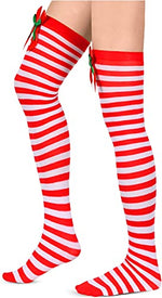 Funny Thigh High Socks for Women Girls, Christmas Knee High Socks, Over the Knee Socks Long Socks, Novelty Christmas Gifts, Best Secret Santa Gifts, Xmas Gifts