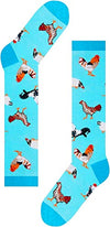 Funny Chicken Gifts for Women Gifts for Her Chicken Lovers Gift Cute Rooster Sock Gifts Fun Chicken Knee High Socks