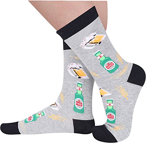 Beer Lover Gift Unique Beer Socks Funny Beer Gift for Women , Ideal Gifts for Beer Lovers and Drinkers