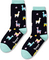 Women's Funny Cute Animal Llama Socks Gifts For Llama Lovers