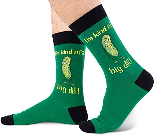 Men's Funny Pickle Socks Gifts for Pickle Lovers