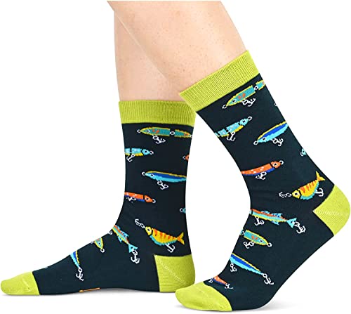 Unisex Fly Fishing Socks Fishing Pole Socks Gone Fishing Socks