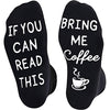 Funny Crazy Socks for Women Men, Coffee Gifts for Coffee Lovers Coffee Socks with Funny Saying, Gifts for Drinkers