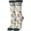 Women's Funny Dark Green Crazy Plantmom Dark Socks Gifts for Nature Lovers