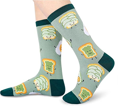 Avocado Gifts Women's Funny Fruit Socks Avocado Gifts for Avocado Lovers Avocado Themed Socks for Women