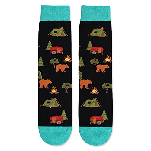 Life Is Better When You're Camping Socks for Men who Love to Camping, Funny Gifts for  Camper Owners, Travelers Gifts