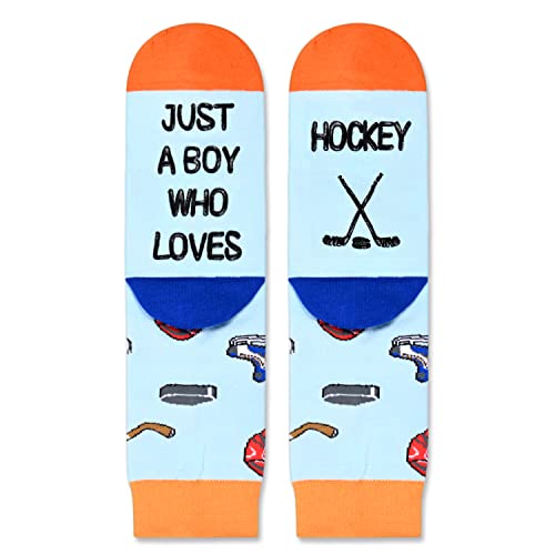 Funny Hockey Gifts for Hockey lovers, Women Men Hockey Socks, Cute Ball Sports Socks for Sports lovers, Unisex Hockey Socks for Men Women Hockey Gifts