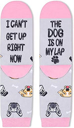 2 Pairs Women's Dog Socks Dog Gifts For Dog Lovers Mom Women