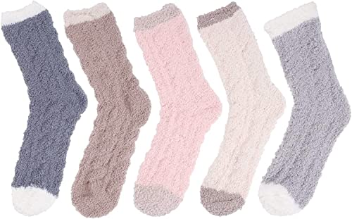 Cozy Knitted Fuzzy Slipper Fluffy Bed Socks For Women Soft, Thick