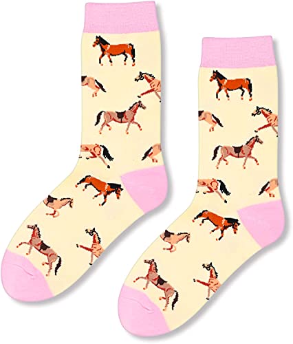 Unisex Cute Cozy Horse Socks Gifts for Horse Lovers