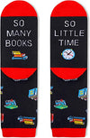 Funny Socks Crazy Socks Cool Socks Silly Socks for Women Teen Girls, Book Lovers Gifts for Students Book Gifts Reading Gifts, Book Socks