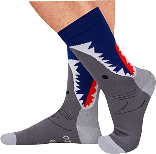 Gender-Neutral Shark Gifts, Unisex Shark Socks for Women and Men, Shark Gifts Animal Socks