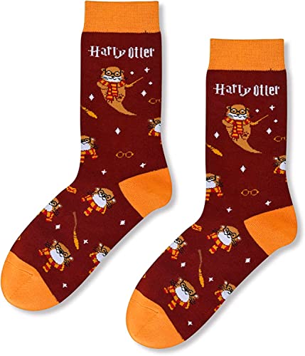 Gender-Neutral Otter Gifts, Unisex Otter Socks for Women and Men, Sea Otter Gifts Ocean Socks