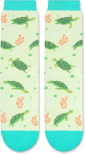Unique Turtle Gifts for Women Silly & Fun Turtle Socks Novelty Turtle Gifts for Moms