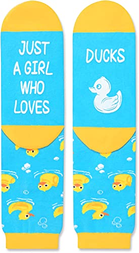 Unique Rubber Duck Gifts for Women Silly & Fun Duck Socks Fun Duck Gifts for Moms, Valentines Gifts, Christmas Gifts