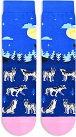 Funny Wolf Gifts for Women Gifts for Her Wolf Lovers Gift Cute Sock Gifts Wolf Socks