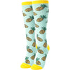 Funny Pineapple Gifts Hawaiian Gifts IVF Gifts Women Fertility Gifts, Novelty Pineapple Socks Knee High Fruit Socks