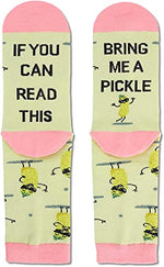 Women's Pickle Socks, Pickle Theme Socks, Pickle Gifts, Unusual Gifts For Women, Pickle Lover Gift, Big Dill Pun Socks, Mothers Day Gifts, Food Socks