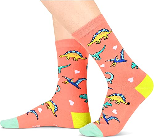 Dinosaur Gifts For Women Lovely Animals Socks Gift For Dinosaur Lover Valentine's Birthdays Gift For Her