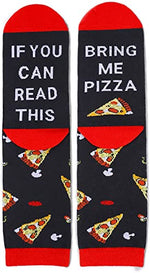 Women's Novelty Non-Skid Fun Pizza Socks Gifts for Pizza Lovers