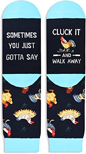 Gender-Neutral Chicken Gifts Novelty Chicken Socks for Men and Women, Unique Gift for Chicken Lovers