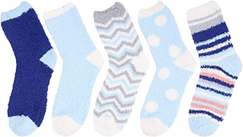 Women's Softest Cute Fuzzy Indoors Non-Slip Slipper Socks