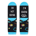 Women's Novelty Mid-Calf Knit Cool Book Socks Gifts for Book lovers