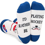 Novelty Hockey Socks, Funny Hockey Gifts for Hockey Lovers, Ball Sports Socks, Gifts For Men Women, Unisex Hockey Themed Socks, Sports Lover Gift, Silly Socks, Fun Socks