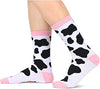 Funny Saying Cow Gifts for Women,Crazy Cow Lady,Novelty Cow Print Socks for Cow Lovers, Gift For Her, Gift For Mom