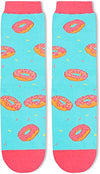 Gift for Mom, Women's Donut Socks, Anniversary Gift for Her, Donut Lover Gift, Funny Food Socks, Novelty Donut Gifts for Women, Funny Donut Socks for Donut Lovers