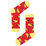 Taco Tuesday, Men's Taco Socks, Anniversary Gift for Him, Taco Lover Gift, Funny Food Socks, Novelty Taco Gifts for Dad, Funny Taco Socks for Taco Lovers