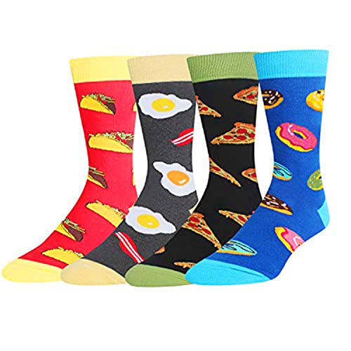 Cheese Gifts Crazy Socks For Girls HAPPYPOP Pizza Socks For Girls - Pizza Gifts For Fun Socks Kids 20 Gift Exchange