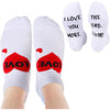 Funny I Love You Gifts For Her Girlfriend Heart Gifts, Novelty Love You Socks For Couple Valentine Socks