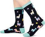 Women's Funny Cute Animal Llama Socks Gifts For Llama Lovers